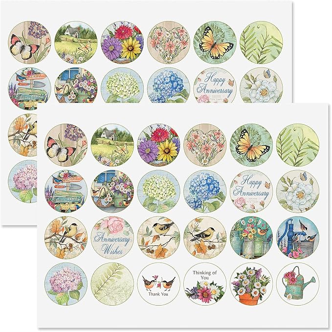 Current Susan Winget Studio All Occasion Value Pack With Seals - 40 Cards & Envelopes, Celebration, Get Well, Sympathy, Birthday, Holiday, & Greeting Variety, Large 5" x 7" Assortment, 20 Design Set