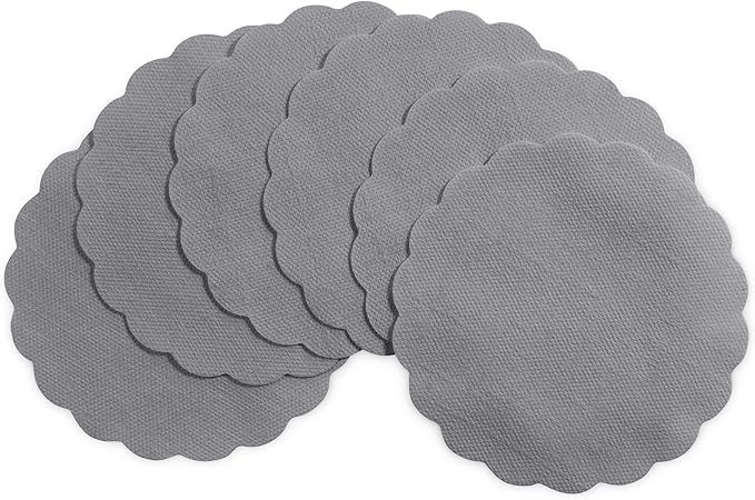 Disposable Gray Paper Coasters for Drinks, 3.5 Inch Round Coasters for Bar, Cocktail, Beverage, Wine Or Event, 500 Pack Bulk