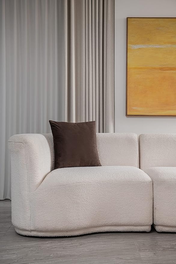 26x26 Euro Pillow Covers : 2 Pack Cozy Soft Velvet Oversized Couch Pillow Shams, Square Throw Pillow Cases for Living Room Sofa, Chocolate Brown