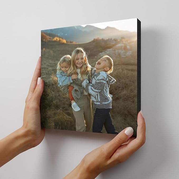 Mixtiles Official - Custom Photo Tiles - Magnetic Wall Frames - Adhesive Sticker, no Nails - Personalized Printed Photos - Various Sizes and Frames - 8x8-1-Tile - Normal Frameless
