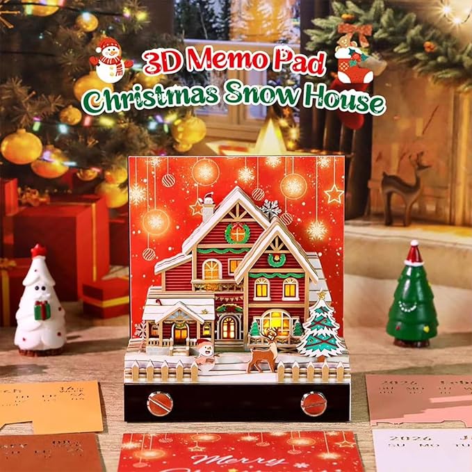 3D Art Calendar 2026,3D Memo Pad Creative Time Piece Calendar,Creative Non Stick Sticky Note,3D Memo Pad Art Notepad,Exquisite Paper Sculpture Gifts,Desktop Decoration Crafts