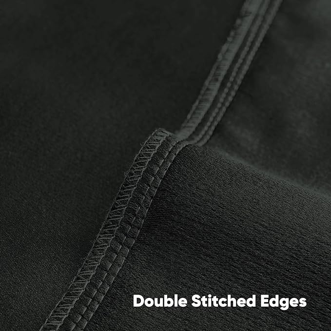 FUTEI Black Chenille Decorative Throw Pillow Covers 24x24 Inch Set of 2,Soft Cozy Faux Linen Textured European Pillow Shams,Farmhouse Home Decor for Couch Living Room