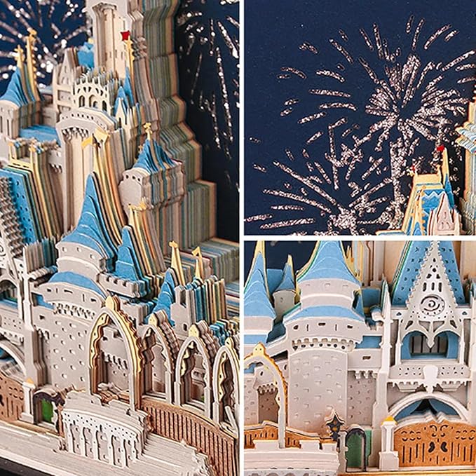 3D Art Calendar 2026,3D Memo Pad Creative Time Piece Calendar,Creative Non Stick Sticky Note,3D Memo Pad Art Notepad,Exquisite Paper Sculpture Gifts,Desktop Decoration Crafts