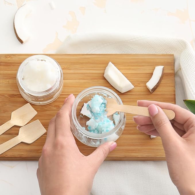 LotFancy Mini Wooden Spoons, 120Pcs 3.75" Disposable Tasting Sampling Spoons with Concave Tip, Biodegradable and Compostable