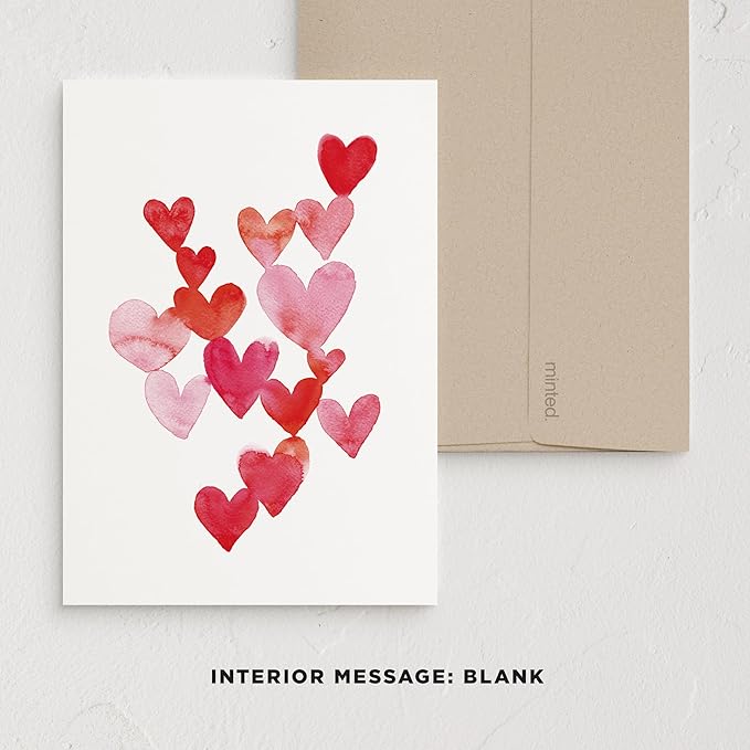 Minted Delight Greeting Cards Pack, Set of 5, Blank Notes with Envelopes, Chic, Stylish & Curated Folded Blank Stationery with Envelopes, Inspired Designs, Designed by Independent Artists