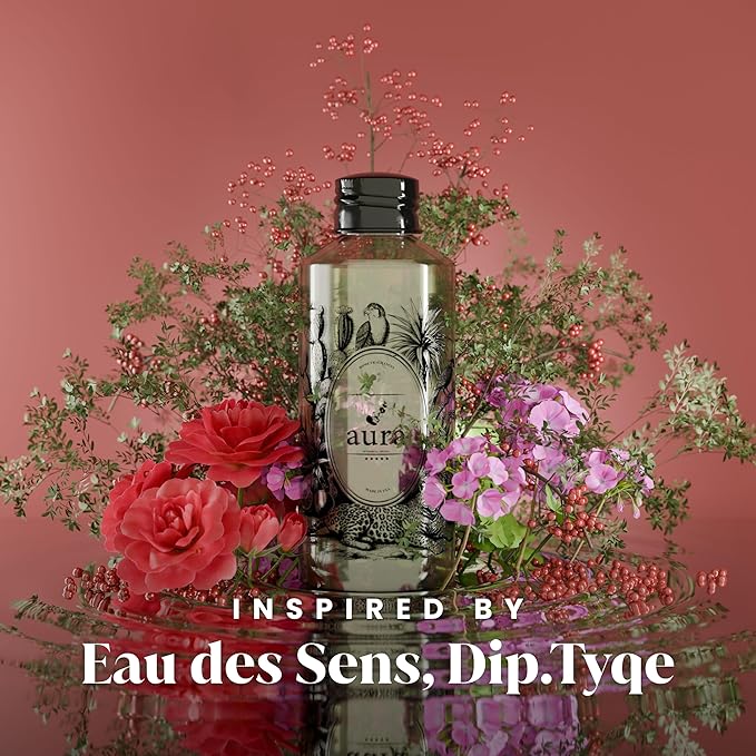 A U R A - Sardegna Fragrance Oil for Waterless Scent Diffuser - Inspired by Dipty.que-Baies | (1.7 fl oz, 50 ml) Pure Essential Oil Blends for Aromatherapy Diffuser & Hotel Collection Oil Diffuser