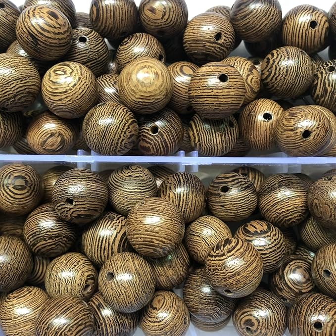 CarpenterC 500pcs 10mm Gorgeous Natural Round Polished Rosewood Loose Beads for Jewelry Making DIY Handmade Crafts
