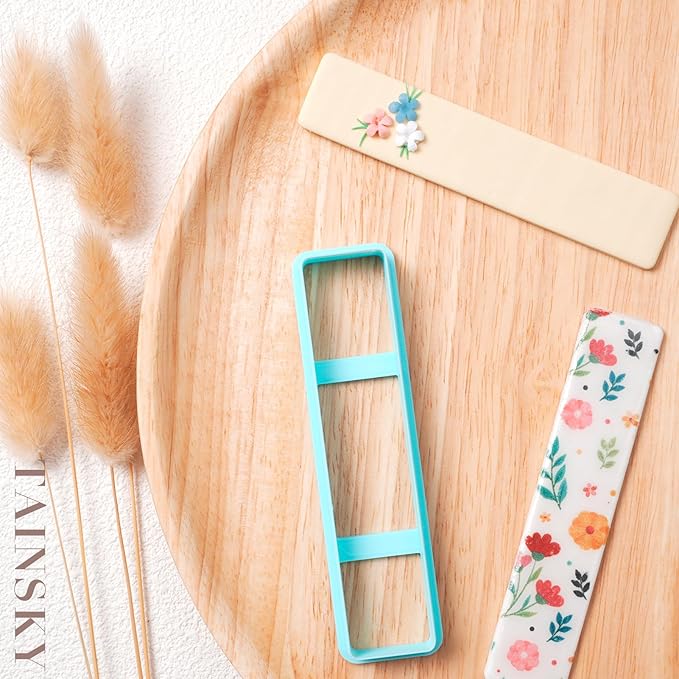 Bookmarks Polymer Clay Cutters, Bookmark Creator for Polymer Clay Jewelry, 5 Pcs Reading Clay Cutters for Making Earrings Jewerly, Clay Earring Cutters, Polymer Clay Earrings Tools
