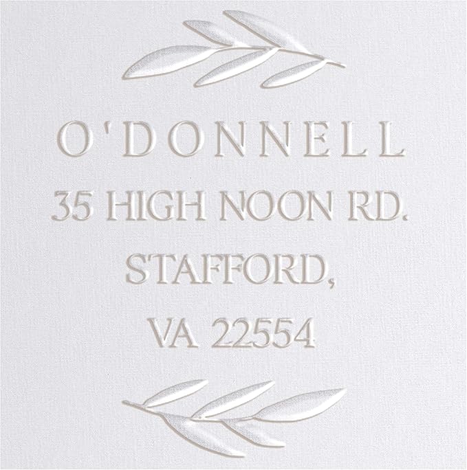 Address Embosser Seal Round Custom Monogram Embosser, Personalized Embossing Seal, Personalized Stamp, Hand Desk Embosser. for Office 1.65 inch (Seal 4)