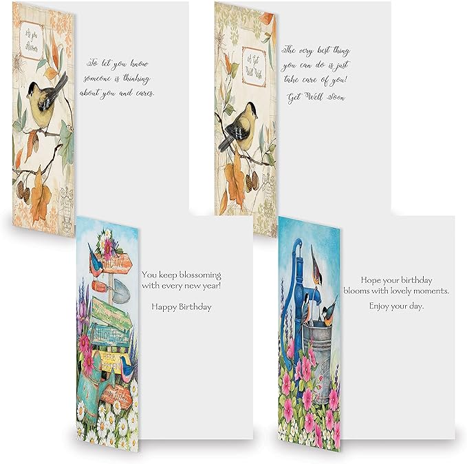 Current Susan Winget Studio All Occasion Value Pack With Seals - 40 Cards & Envelopes, Celebration, Get Well, Sympathy, Birthday, Holiday, & Greeting Variety, Large 5" x 7" Assortment, 20 Design Set