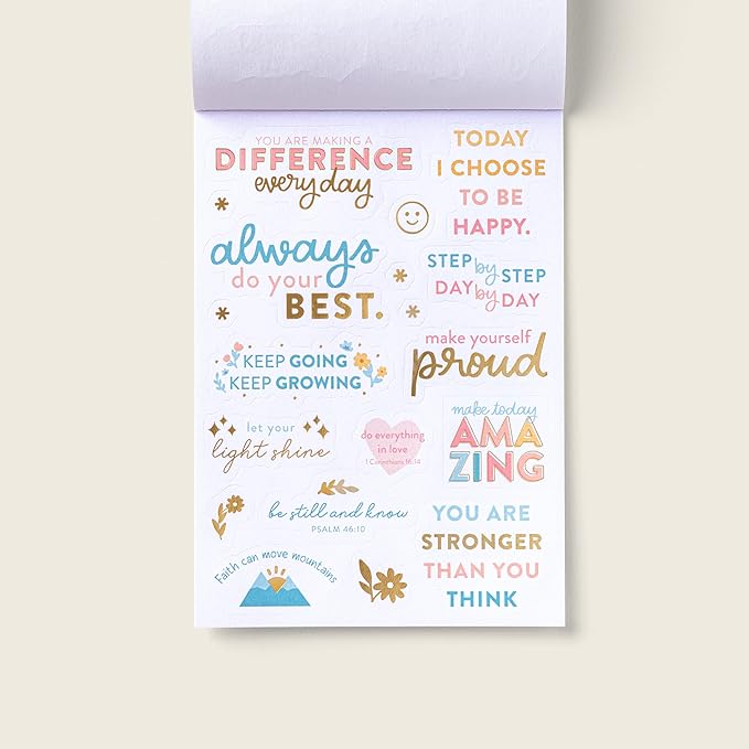 PPP Holiday Sticker Book | Pack of 15 | 351 Seasonal & Holiday Stickers | Assorted Sizes | 5x7 Sheets | Gold Foil Stamping | Fun Stickers for Planners, Journals, and More
