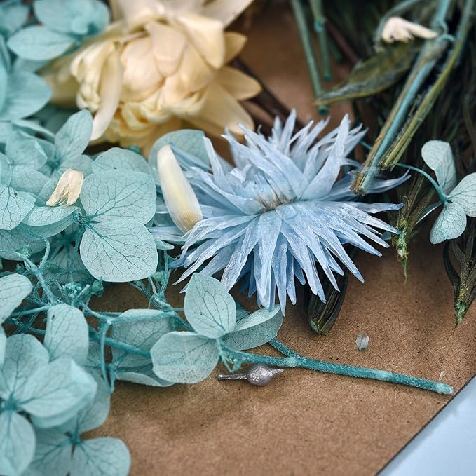 DALARAN 3 Pack Pressed Flowers for Candle Making DIY Dried Flowers Multiple Natural Pressed Flowers Colorful Decorative Dried Flowers
