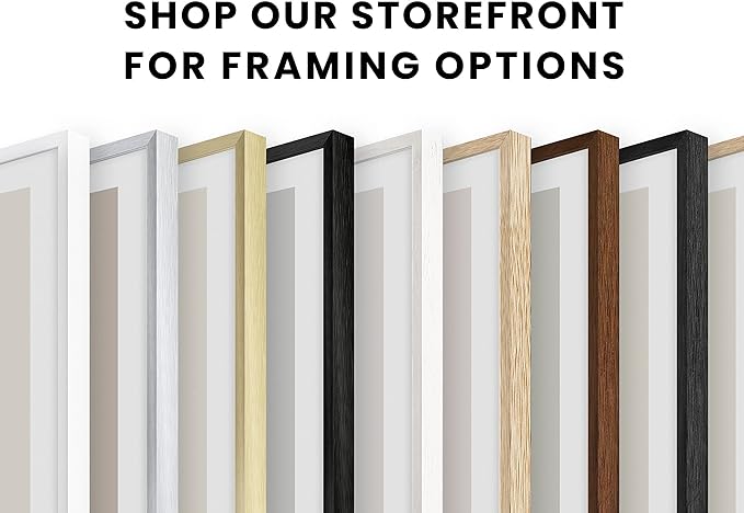 HAUS AND HUES 16x24 Walnut Oak Frame Set of 15 - Bulk Wooden Poster Holders, Rustic Gallery Pack