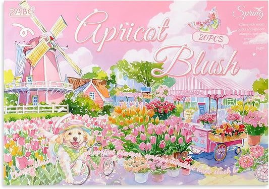 Spring Garden Stickers 20 Sheets 150 Pre-Cut PET Journal Sticker Book for Scrapbooking Landscape Stickers Transparent Sticker for journaling