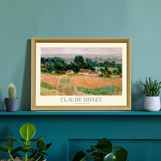 Claude Monet Prints, Museum Gallery Exhibition Poster, Claude Monet Art Works, Claude Monet Poster Prints, Vintage Print, Home Office Wall-Decor (Collection 1) - 18x24 Inches