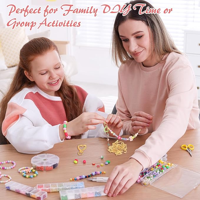Ecoofor 501 Pcs Keychain Making Kit for Kids & Adults – Includes 30 Keychain Clips, 40 Extender Chains, 178 Charms, Beading Accessories, Jewelry Pliers – DIY Bag Charms & Jewelry Craft Kit Supplies