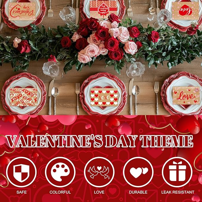 240 Sets Valentine's Day Cards with Envelopes Stickers Bulk Assortment Foldable Love Heart Greeting Cards Red Pink Envelopes for Valentine's Day Anniversary Wedding(Classic)