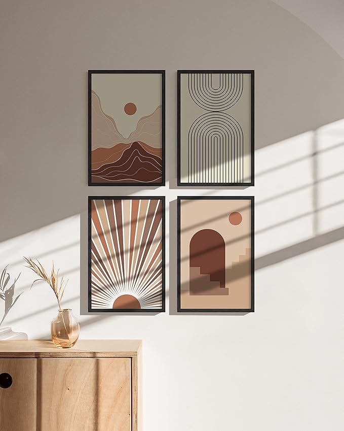 HAUS AND HUES Standalone Black Oak Frames Set of 9-11x17