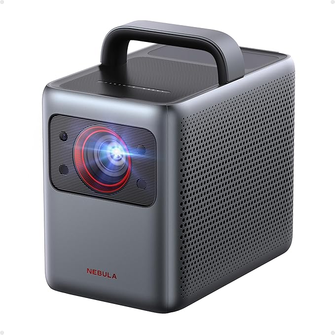 NEBULA Cosmos Laser 4K Projector, 2200 ANSI Lumens, Android TV with Dongle, Autofocus, Auto Keystone Correction, Screen Fit, Home Theater Projector with Wi-Fi & Bluetooth, for Office and Business Use