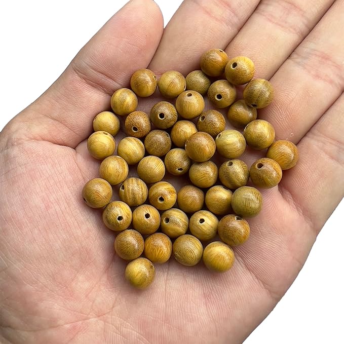 CarpenterC 500pcs 6mm Gorgeous Natural Round Polished Rosewood Loose Beads for Jewelry Making DIY Handmade Crafts