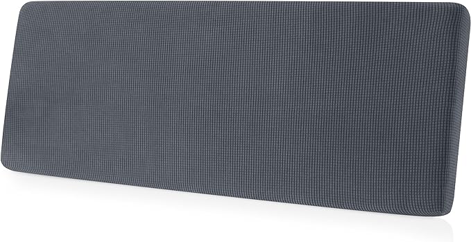 CHUN YI Medium Couch Cushion Cover Stretch for Loveseat, Sofa Seat Slipcovers for Pets, Suitable for Armchair Loveseat Sofa with Spandex Jacquard Washable Fabric(Medium,Grey)