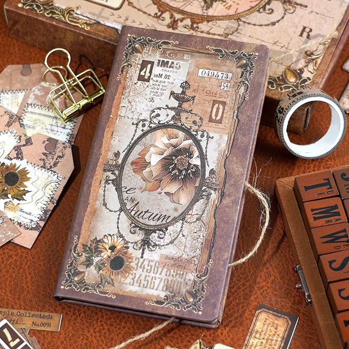 Funto Scrapbooking Kit, The Love Poems Series- Tales of Begonias, Perfect for Bullet Scrapbooking Materials, Planner DIY Craft Collage