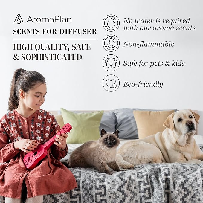 AromaPlan Hotel Scents My Way 5 Fl Oz (148ml), Home Luxury Aroma & Hotel Fragrance Diffuser Oil- Hotel Diffuser Oil for Aromatherapy- USA Made, Bigger Bottle, Bolder Aroma & Longer Lasting