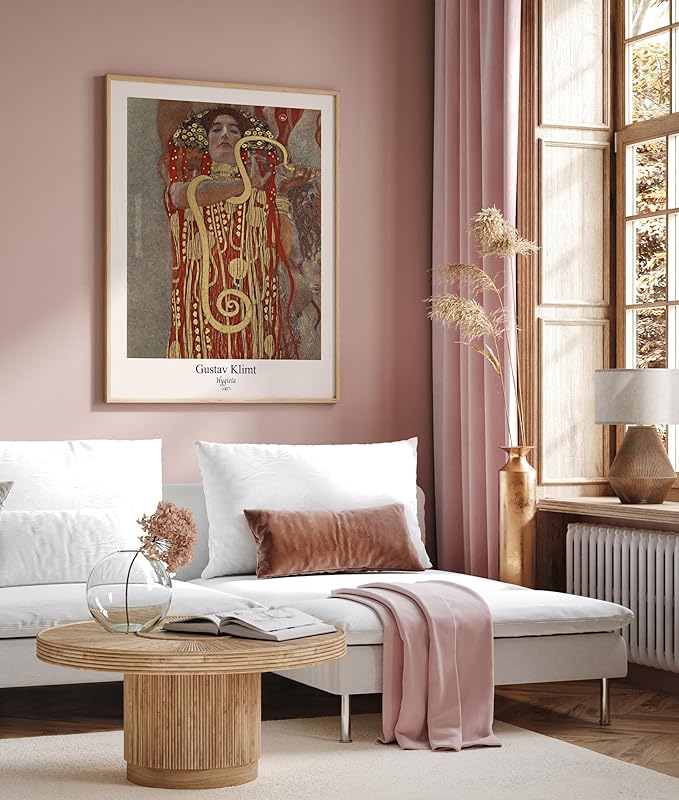 Poster Master Vintage Gustav Klimt Poster - Retro Hygieia Print - Art Nouveau - Greek Goddess of Health Art - Symbolism Art - Classic Painting - Aesthetic Living Room Decor - 16x20 UNFRAMED Wall Art