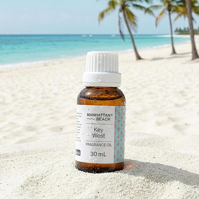 Manhattan Beach – Key West, Hotel Diffuser Oil Inspired by 5-Star Hotel Scent - Fragrance Oil for Ultrasonic and Waterless Diffusers and Crafting - 30 mL, 1 fl oz Glass Bottle