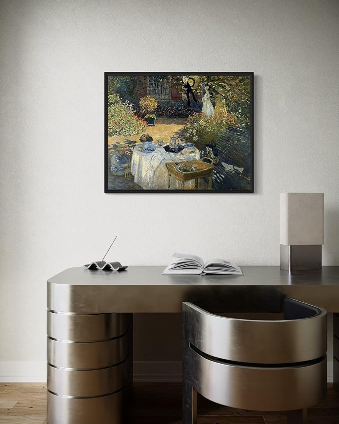 The Luncheon Claude Monet Wall Art Print Poster, Impressionist Painting Wall Art Wall Decor, for Bedroom and Living room Bathroom Decor 115 (The Luncheon, 8 x 10 inches, Unframed)