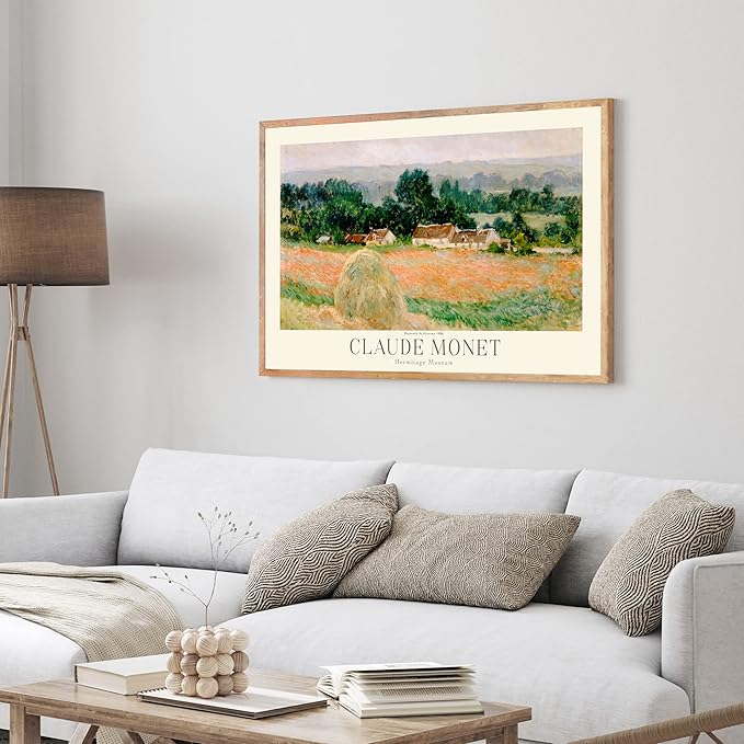 Claude Monet Prints, Museum Gallery Exhibition Poster, Claude Monet Art Works, Claude Monet Poster Prints, Vintage Print, Home Office Wall-Decor (Collection 1) - 16x20 Inches