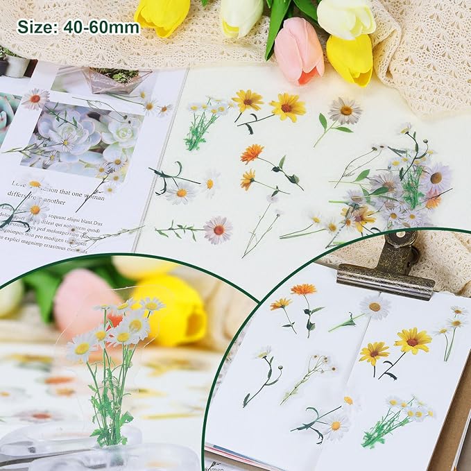 Koqye 131PCS Aesthetic Scrapbook Paper Pack, Junk Journal Supplies Starter Kit with Floral Stickers, Scissors, Quick Dry Glue Pen, Scrapbook Kit for Planner DIY Arts Craft Collage(Botanical Sage)