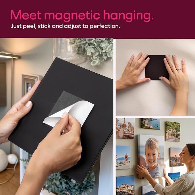 Mixtiles Custom Canvas With Your Photos – No-Nails, Magnetic Hanging System - Wall Frames, Personalized Prints, Perfect Home Decor Gift – 16×12 Single Tile