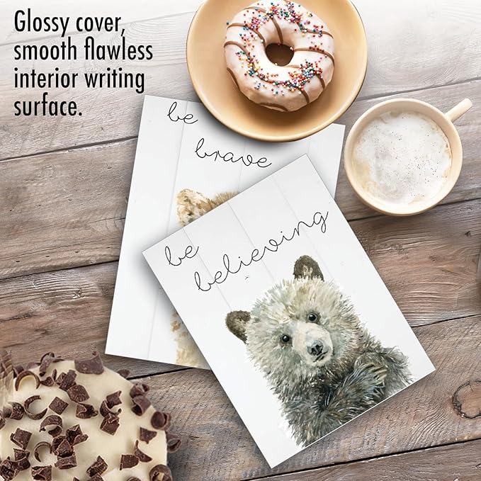 The Best Card Company - 20 Bulk Animal Note Cards Blank (4 x 5.12 Inch) - Fun Assorted Notecards with Envelopes (10 Designs, 2 Each) - Be Wild AM9543OCB-B2x10