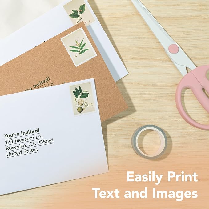 Pack It Chic - 4 3/8" X 5 3/4" A2 Kraft Envelopes (110 Count) Self-Adhesive Envelopes for Invitations, Card Making, Photos, RSVP Cards, and Greeting Cards