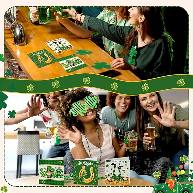 Saillong 12 Pack Valentines Diamond Painting Greeting Card Kits DIY Diamond Art Cards St Patricks Day Easter 5d Diamond Painting Cards with Envelopes for Adults DIY Crafts Family Friend Holiday Gifts