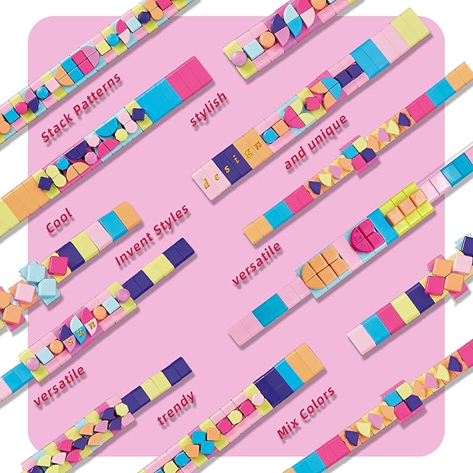 BOLVISEP Friendship Bracelet Making Kit for Girls, DIY Art & Crafts Kits for Kids, Rubber Band Bracelet Kit with Charm & Stickers, Birthday Gift for Ages 6, 7, 8, 9, 10, 11, 12 Years Old (308PCS)