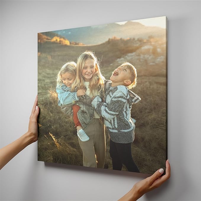 Mixtiles Custom Canvas With Your Photos – No-Nails, Magnetic Hanging System - Wall Frames, Personalized Prints, Perfect Home Decor Gift – 20×20 Single Tile