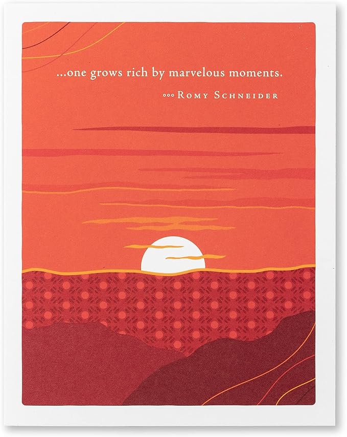 Compendium Positively Green 4-Pack of Birthday Cards – Landscapes (Four Different Designs, One Card Each, with Envelopes)