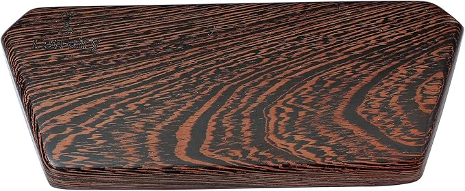 Wooden Keyboard Wrist Rest and Mouse Pad - Solid Wood Palm Guard for Keyboard and Mouse - Wenge, 6.9in