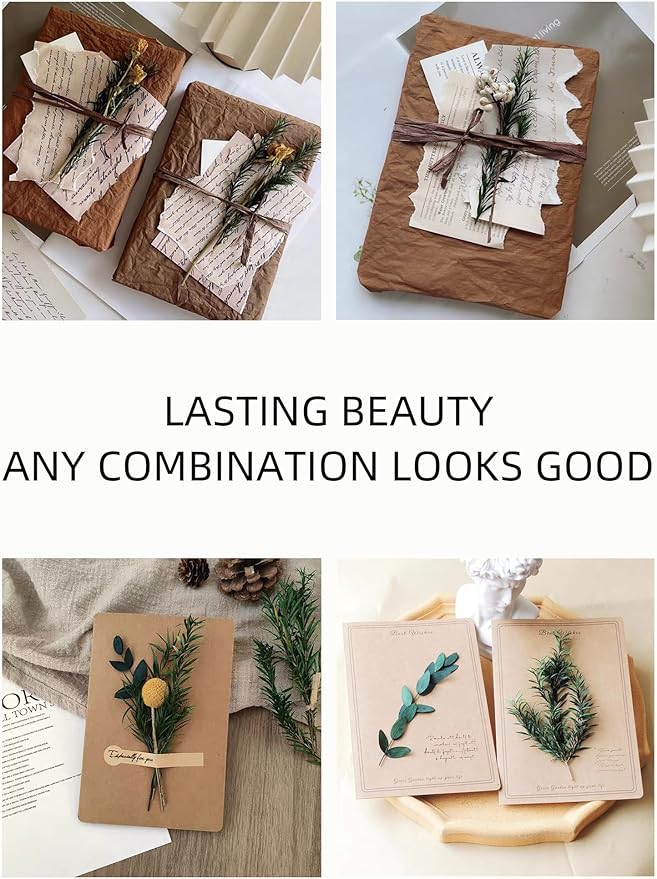 WILD AUTUMN 12 Kind Dried Flowers Set - Including Lavender, Eucalyptus, Wheat, Bunny Tails, Handmade for DIY Crafts, Vase Decor, Wedding/Home/Birthday/Seasonal Decor
