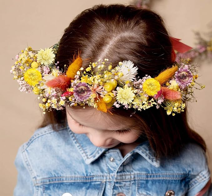 80Pcs Real Natural Dried Daisy Flowers Heads Bulk Gerbera Daisies Real Sunflowers Chrysanthemum Dry Flower Arrangements for Wedding Decor Home Party Decoration and DIY Craft (Multi Colors)