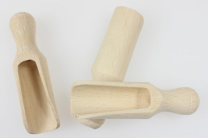 Traditional Wooden Spoons Sets (3, Set 3x2 3/8" (6cm)) SMALL