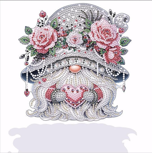 Yanfairy Tabletop Diamond Art Kits for Adults - Gnome Diamond Painting Figurines Ornaments, DIY 5D Diamond Art Statues Diamond Dots Sculpture Special Shaped Paintings with Diamonds Gem Art and Crafts
