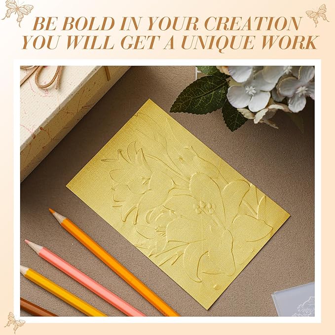 Geiserailie 1 Pcs Embossing Folders Embossing Machine Template Paper Card Folders for Christmas Card Making DIY Flower Scrapbook Photo Album Craft Decoration 5.9 x 4.1 Inch (Lily Style)