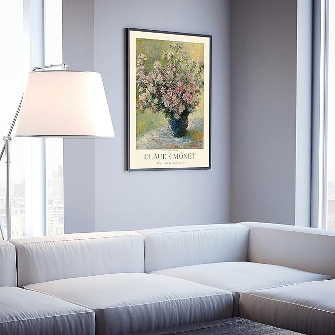 Claude Monet Prints, Museum Gallery Exhibition Poster, Claude Monet Art Works, Claude Monet Poster Prints, Vintage Print, Home Office Wall-Decor (Collection 1) - 24x36 Inches