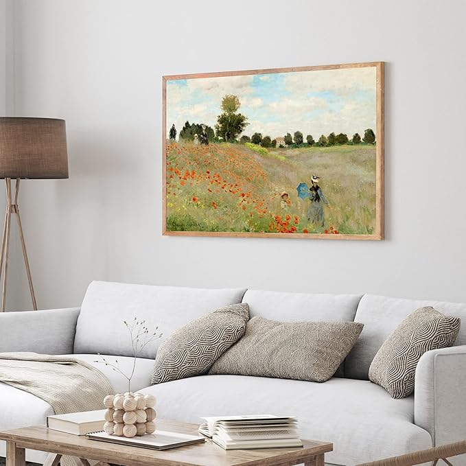 Claude Monet Museum Gallery Exhibition Poster - Art Works Prints, Vintage Print for Home Office Wall Decor (Collection 1) - 18x24 Inches