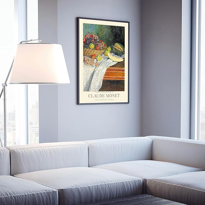 Claude Monet Prints, Museum Gallery Exhibition Poster, Claude Monet Art Works, Claude Monet Poster Prints, Vintage Print, Home Office Wall-Decor (Collection 1) - 24x36 Inches