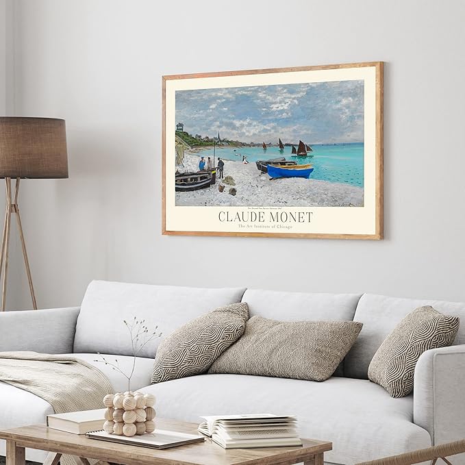 Claude Monet Prints, Museum Gallery Exhibition Poster, Claude Monet Art Works, Claude Monet Poster Prints, Vintage Print, Home Office Wall-Decor (Collection 1) - 24x36 Inches
