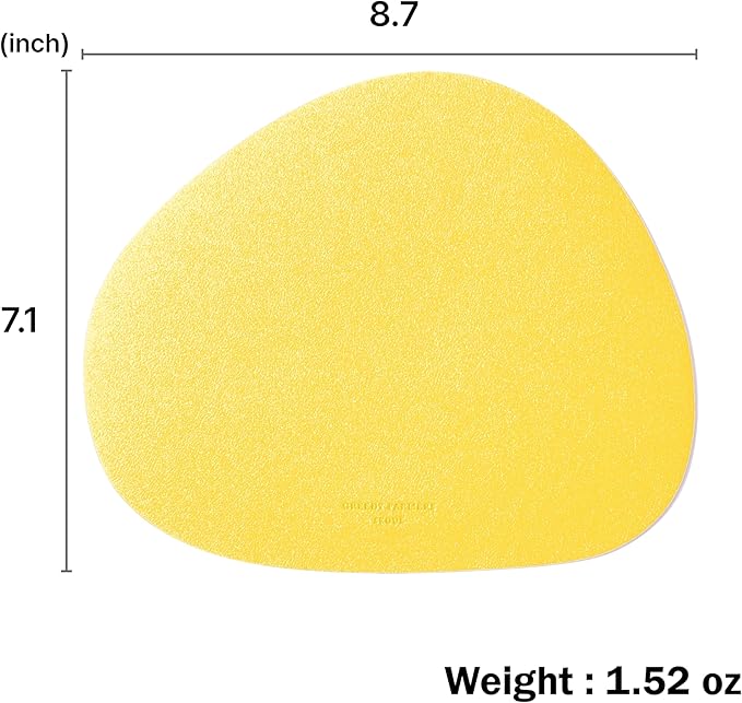 Mouse pad, Non-Slip Washable Waterproof Computer Mouse pad (Lemon Butter Cream)